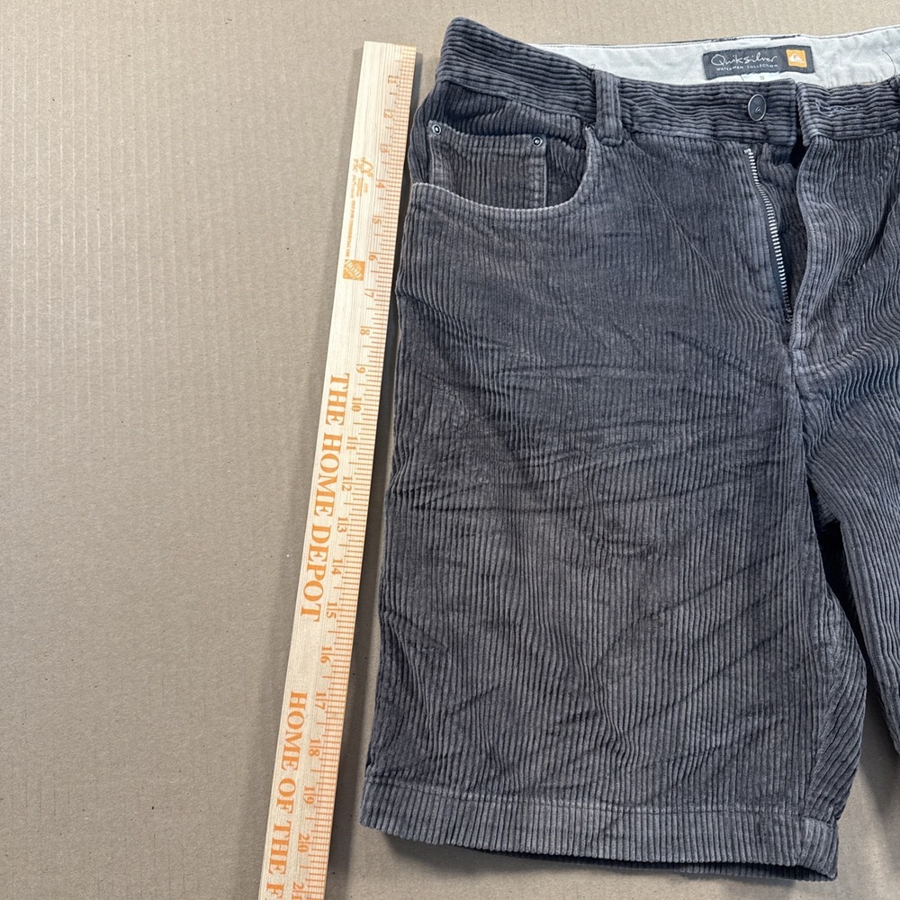 Quicksilver Waterman Corduroy Shorts Men's Size 32 Brown Skater Surf 9" Inseam - Picture 6 of 11